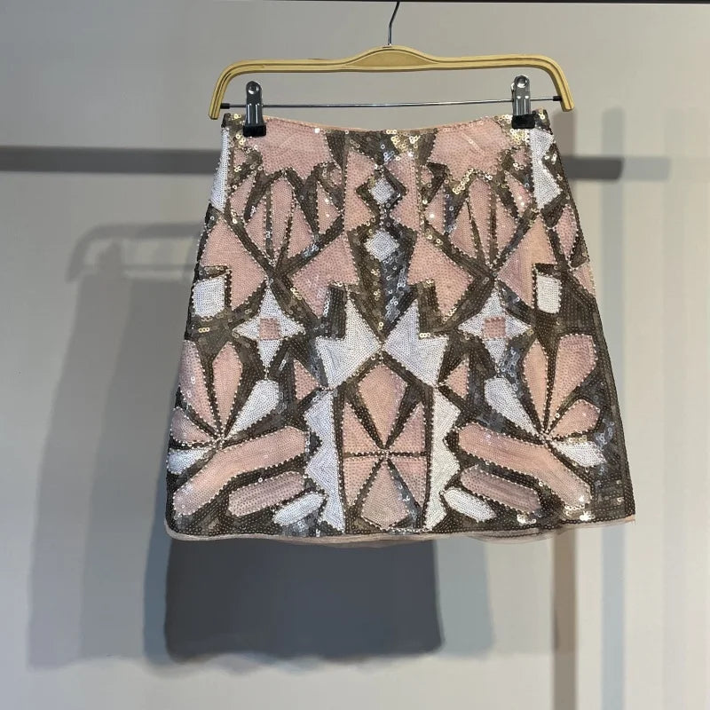 Falda Lápiz de Lentejuelas para Mujer