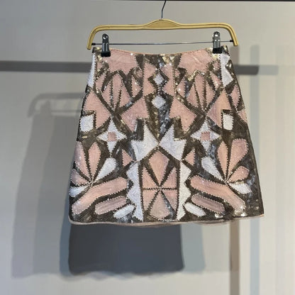Falda Lápiz de Lentejuelas para Mujer