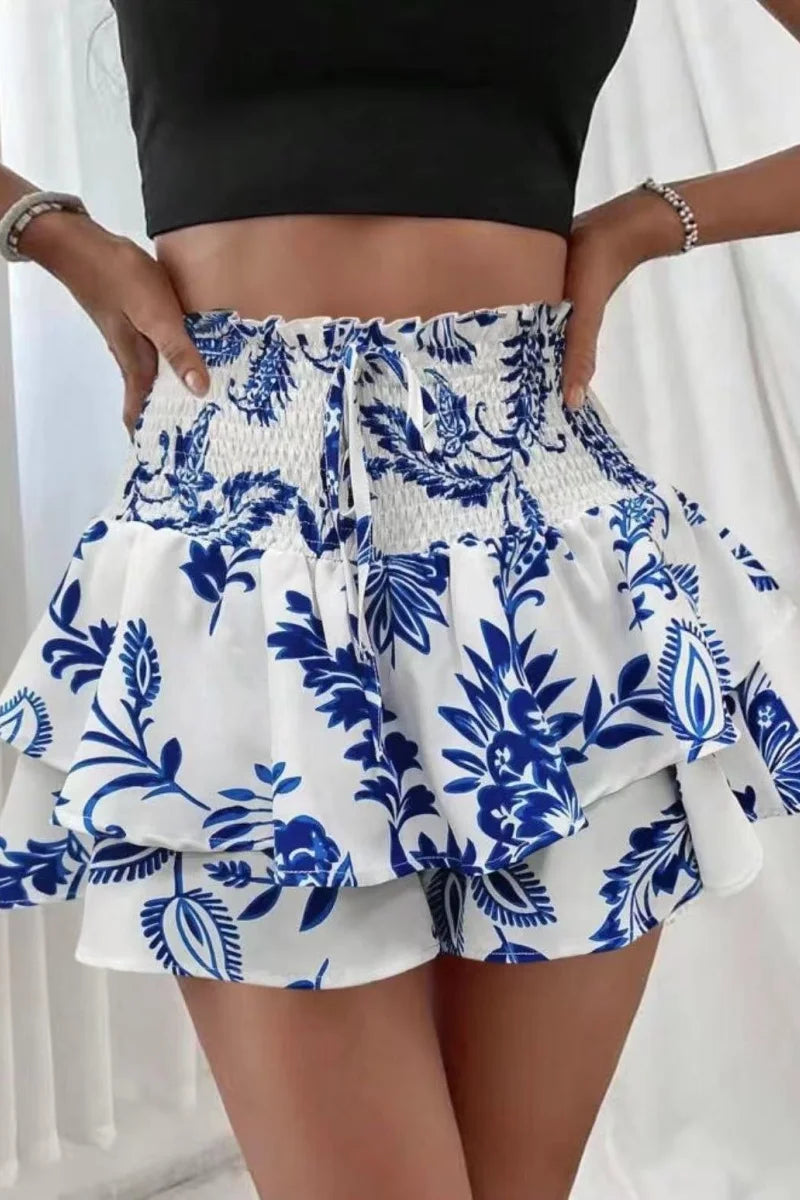 Falda Pantalón Floral para Mujer