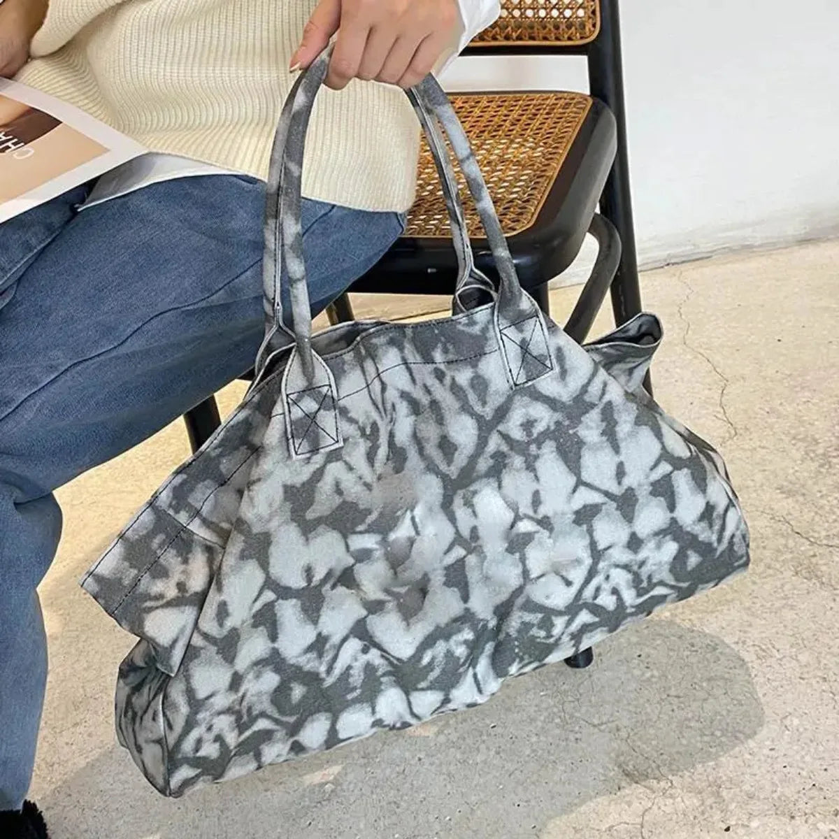 Bolsa de Fitness de Lona de Gran Capacidad