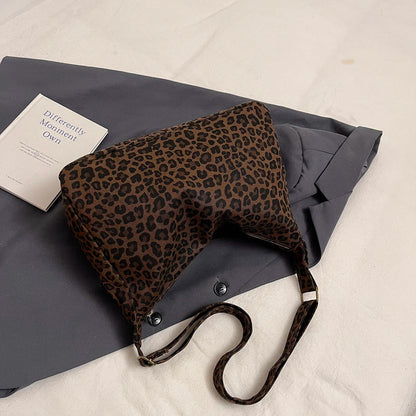 Bolso de Hombro con Estampado Leopardo
