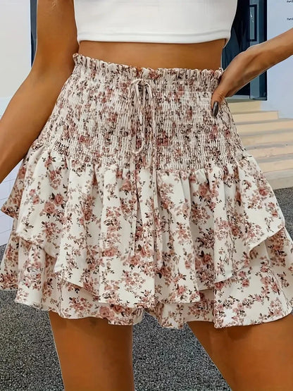 Falda Pantalón Floral para Mujer