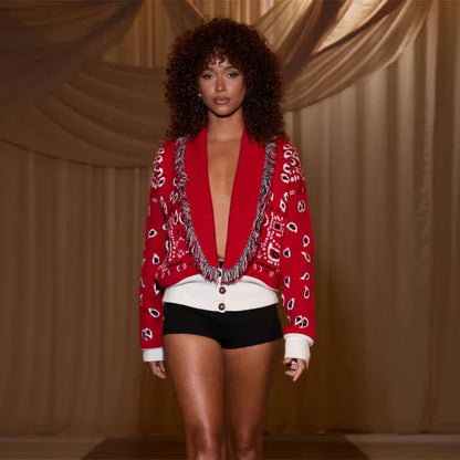 Chaqueta de Retazos Estampada