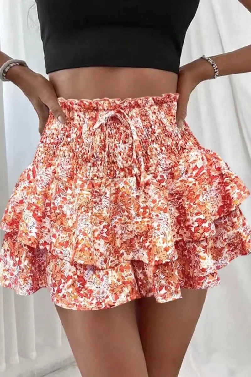Falda Pantalón Floral para Mujer