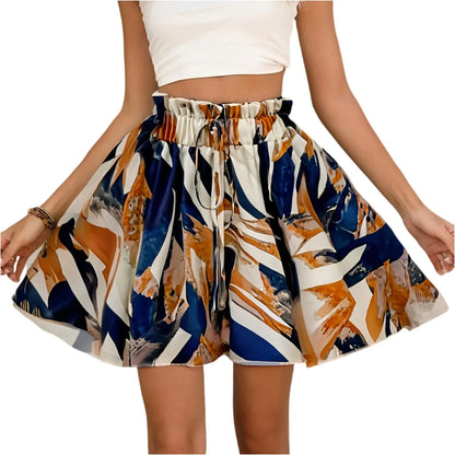 Pantalones Cortos Boho con Cordón para Mujer