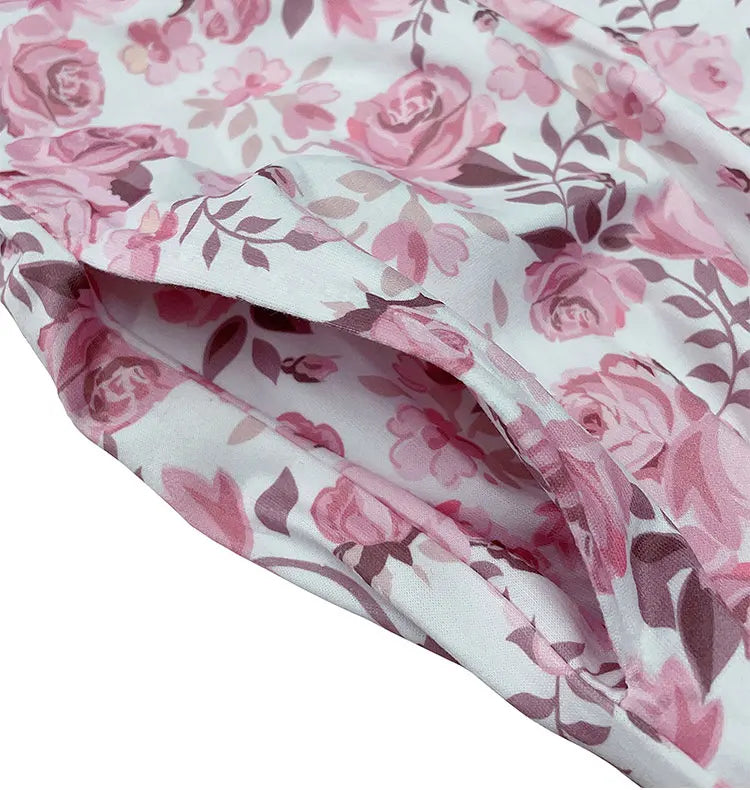 Shorts Florales con Cordones para Mujer