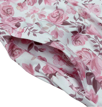 Shorts Florales con Cordones para Mujer