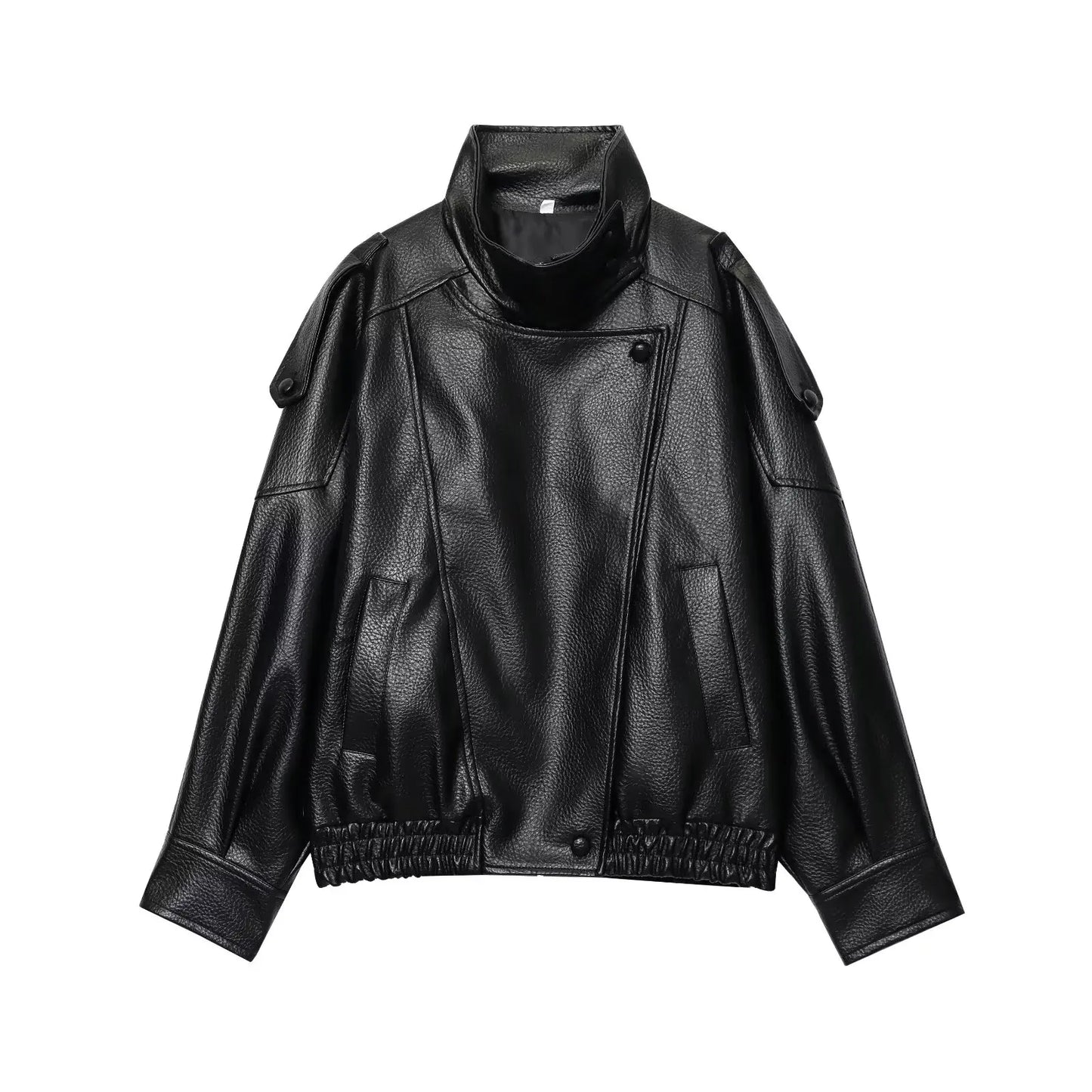 Chaqueta de Cuero Vegano Negro