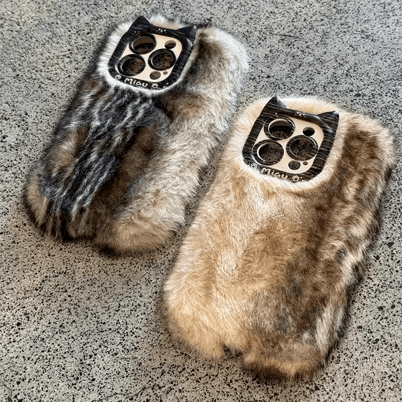 Funda iPhone de Peluche