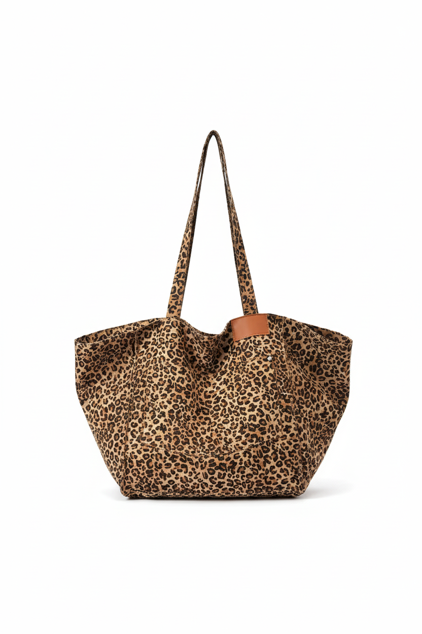 Bolso tote leopardo
