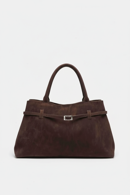 Bolso tote vintage marrón